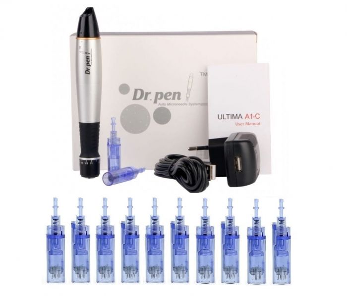 DR PEN ULTIMA A1 (Derma Pen)  MEZOTERAPIA MIKROIGŁOWA  + 10 kartridży
