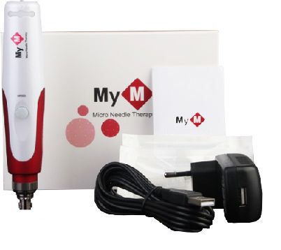 Dermapen Stamp MYM Mezoterapia Mikroigłowa + 6 sztuk + Kwas