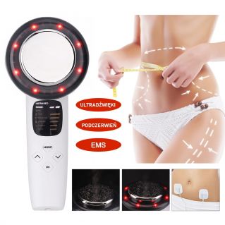 2CA8-32061 MASAŻER ULTRADŹWIĘKOWY STYMULATOR ODCHUDZAJĄCY EMS PODCZERWIEŃ