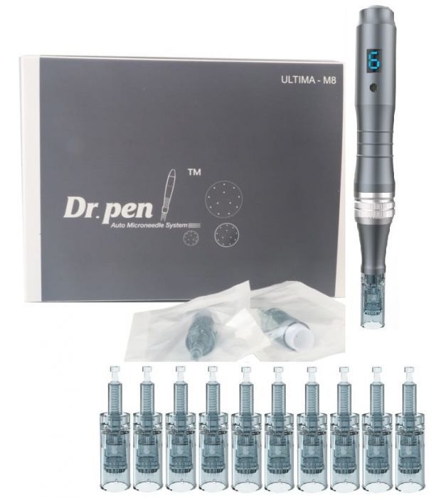 Dr Pen Ultima M8-W Bezprzewodowy (Derma Pen) + 10 Kartridży Mezoterapia Mikroigłowa
