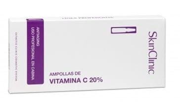 Ampułka Skinclinic Mocne Stężennie Witamina C 20% przeciw Wypadaniu Włosów