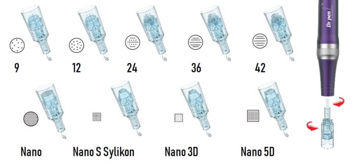 Dr Pen Ultima X5-C (Derma Pen) + 10 Kartridży Mezoterapia Mikroigłowa