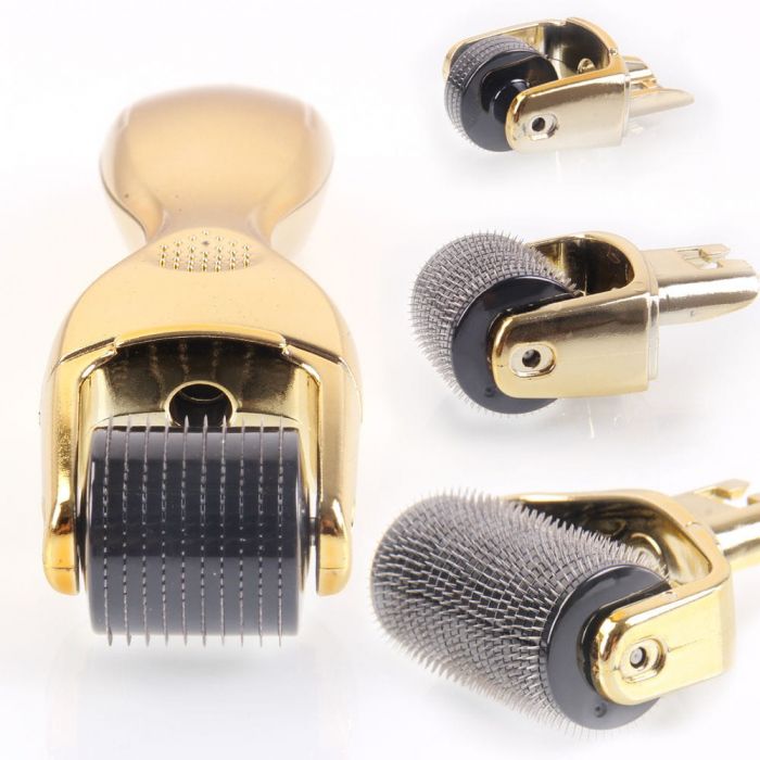 Derma roller 3w1 do twarzy - ciała - pod oczy Dermaroller