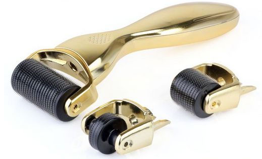 Derma roller 3w1 do twarzy - ciała - pod oczy Dermaroller