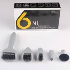 dermaroller-6w1 Derma roller 6w1 do twarzy - ciała - pod oczy Dermaroller