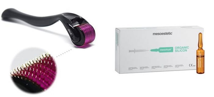 Derma Roller 540Tytan 0,5mm dermaroller mezoterapia mikroigłwa + Witamina C Serum